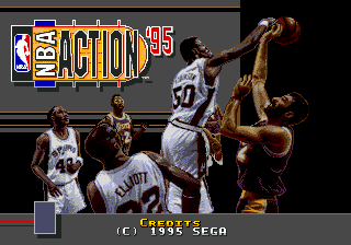 Заставка игры NBA Action '95 Starring David Robinson